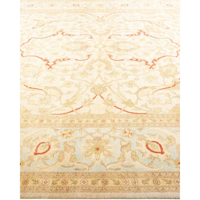 Solo Rugs Eclectic, One-of-a-Kind Hand-Knotted Area Rug - Ivory, 8' 2" x 10' 4" For Sale - Image 4 of 8