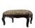 Textile Late 18th Century French Carved Wood Footstool With Scalamandré Cheetah Velvet For Sale - Image 7 of 8