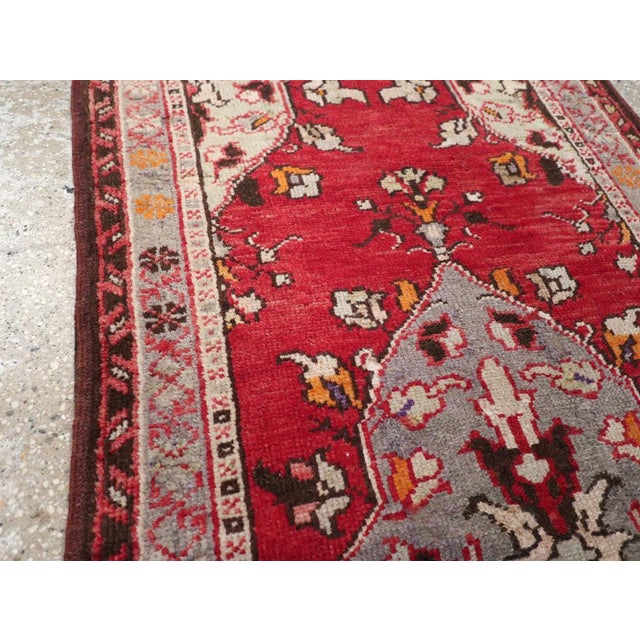 Mid 20th Century Galerie Shabab Collection Mid-20th Century Turkish Anatolian Throw Rug For Sale - Image 5 of 10