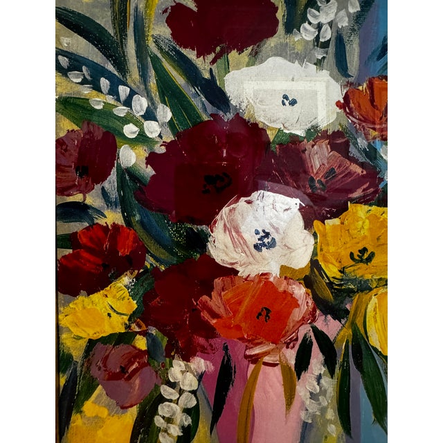 Wood Jean Claude Picot "Le Vase Bleu De Madrid" Serio Lithograph For Sale - Image 7 of 9