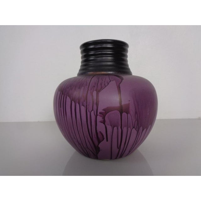 Purple ES Ceramic Vase from Emons & Söhne, Germany, 1970s For Sale - Image 6 of 17