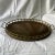 1970's Brass Oval Bamboo Style Tray For Sale - Image 9 of 9