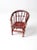 Red Antique Folk Art Children's Chair For Sale - Image 8 of 9