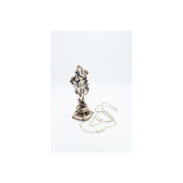 Silver Lampshade with High Reliefs For Sale - Image 5 of 5