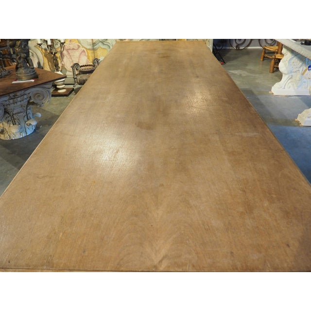 French A Long, Painted Antique Cast Iron Table From Aix-en-Provence, France Circa 1890 For Sale - Image 3 of 18