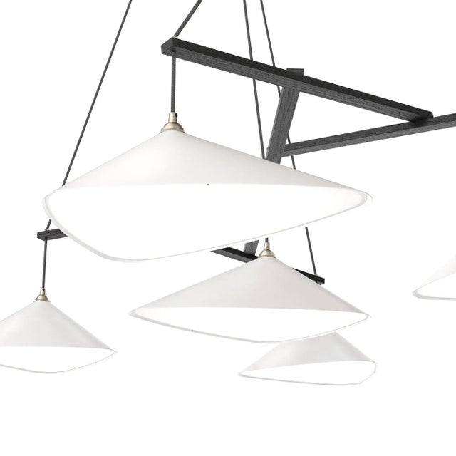 Not Yet Made - Made To Order Monumental Daniel Becker 'Emily 13' Chandelier in Matte White for Moss Objects For Sale - Image 5 of 12