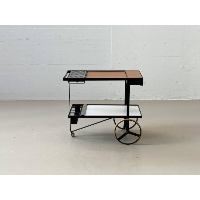 Serving Trolley by Cees Braakman for Pastoe, Netherlands, 1950s For Sale - Image 13 of 16