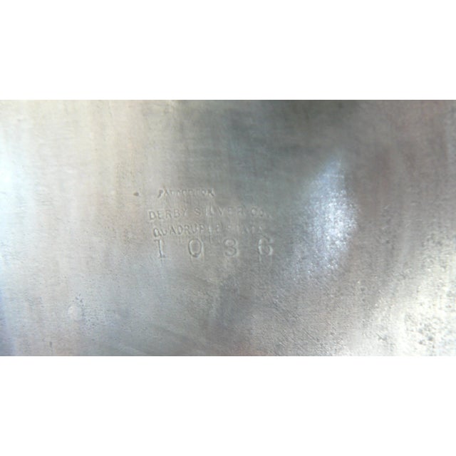 Aesthetic Movement Derby Silver Co Quadruple Plate Basket For Sale - Image 10 of 13