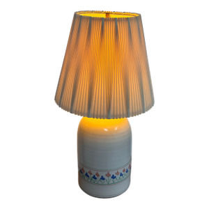 Late 20th Century Floral Stoneware Jug Table Lamp