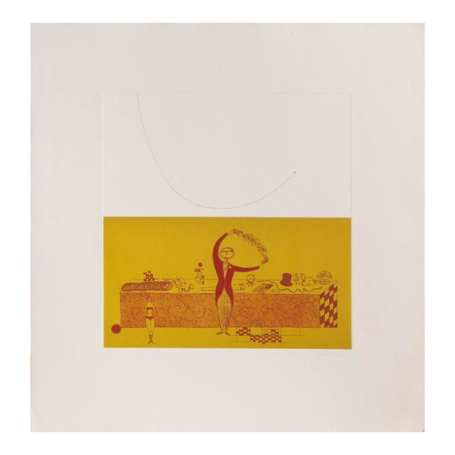 Acrobat, Claus Hoie Etching, Signed and Numbered in Pencil For Sale