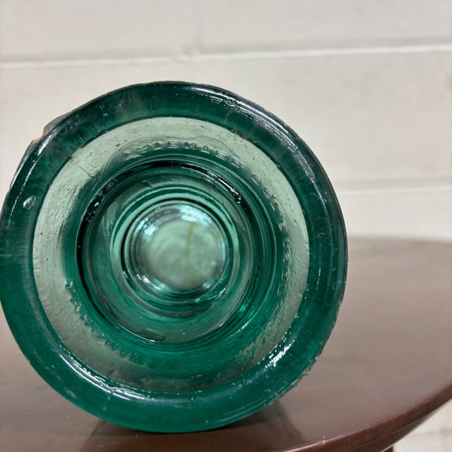 Antique Hemingray Teal Glass Insulator For Sale In Kansas City - Image 6 of 6