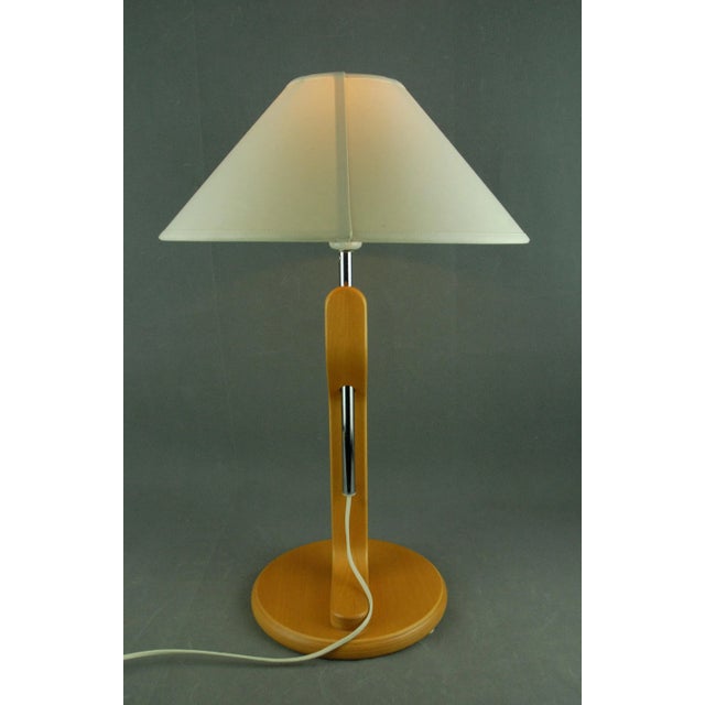 Wood Grevie Table Lamp by Lars Bessfelt for Ateljé Lyktan, Åhus, Sweden For Sale - Image 7 of 16