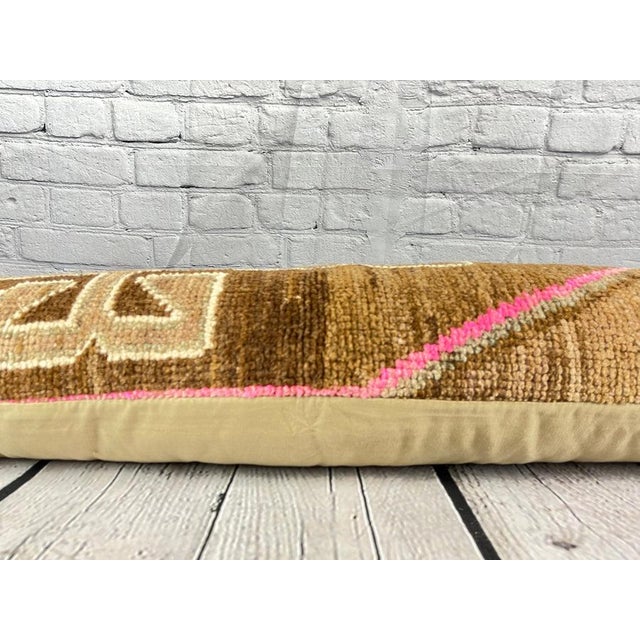 Textile 12 x 46 Lumbar Rug Pillow Plush Sophistication Turkish Pillow Cushion Cover For Sale - Image 7 of 7