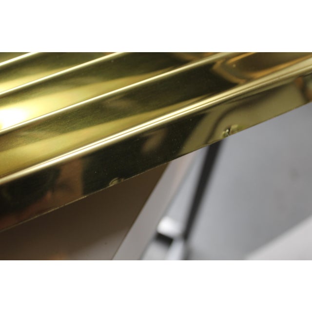 1980s Curtis Jere Tri-Color Abstract Metal Fan Bowtie Wall Art For Sale In Fayetteville, AR - Image 6 of 9