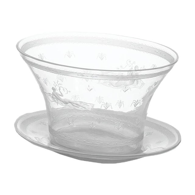 Glass Vase by Simon Gate, 1918 For Sale