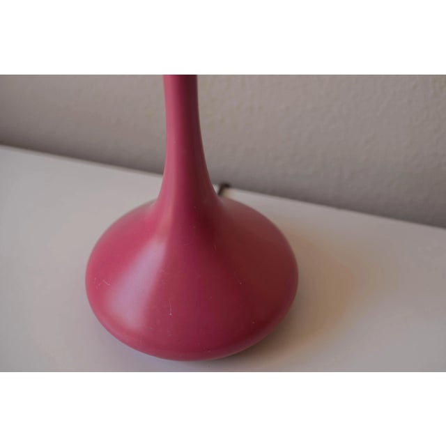 Mid Century Pink Accent Laurel Studios Lamp For Sale - Image 9 of 10