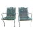 Vintage Metal Garden Chairs, A Pair For Sale