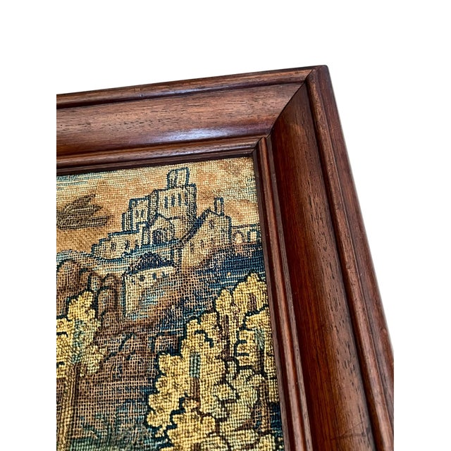 Pair 18th Century Framed French Verdure Tapestry Panels For Sale - Image 9 of 17