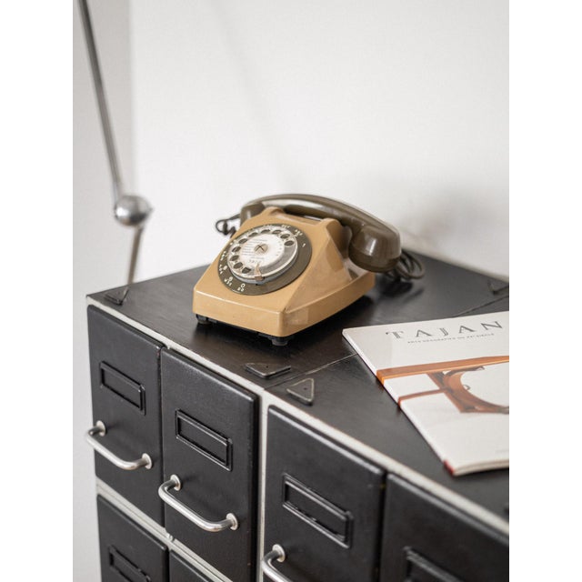 Black Industrial Metal Cabinet with Drawers, 1970s For Sale - Image 8 of 18