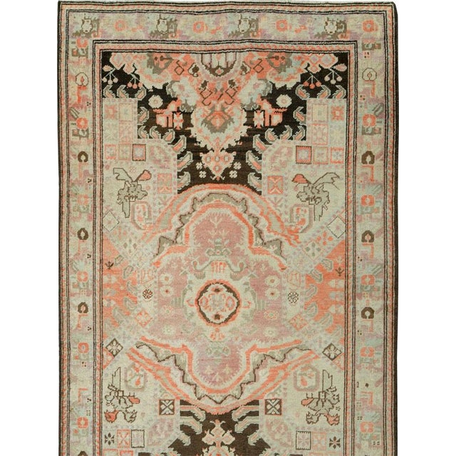 Tribal Galerie Shabab Collection Early 20th Century Russian Karabagh Runner For Sale - Image 3 of 10