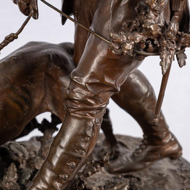 French Valet de Limier Figurine in Bronze by Pierre Jules Méne, 1870s For Sale - Image 13 of 18