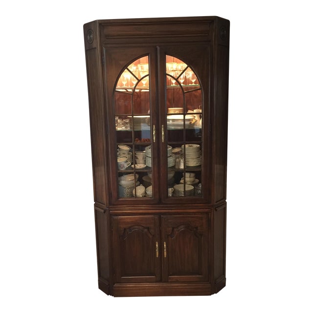 Cherry Wood Corner China Chairish