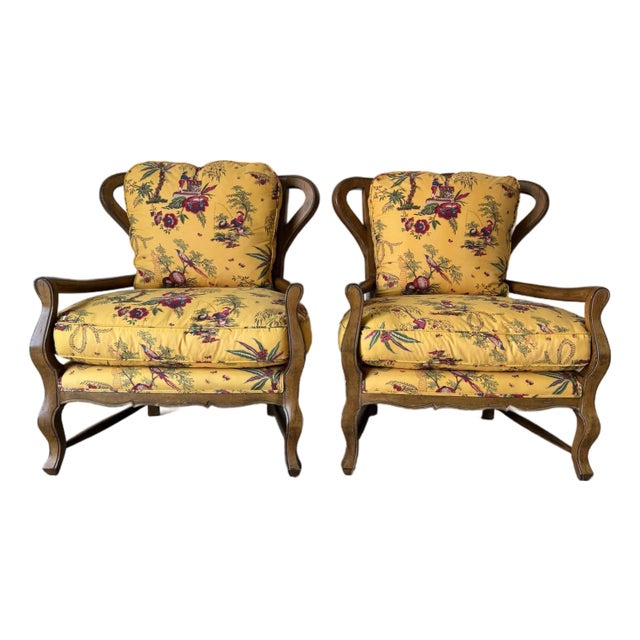 Vintage Palm Beach Style Lounge Chairs – Set of 2 For Sale