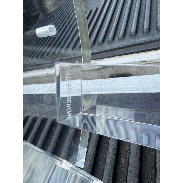 Interlude Home Klismos Lucite Desk Chair For Sale In Miami - Image 6 of 7