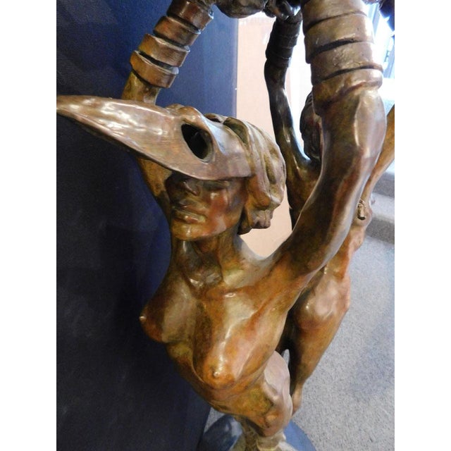 Renzo "One Thought Conceived" Bronze Sculpture Hand Signed Artwork Lifesize For Sale In Denver - Image 6 of 17