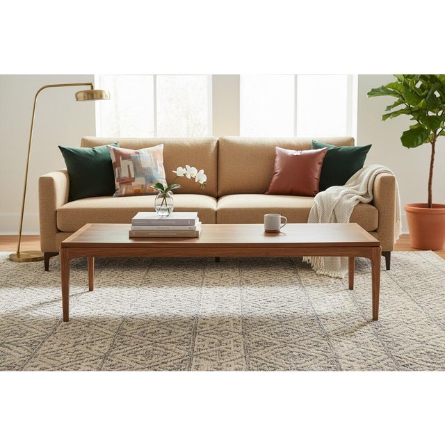 Mid Century Modern Walnut Coffee Table Dovetail Top Restored For Sale - Image 11 of 18