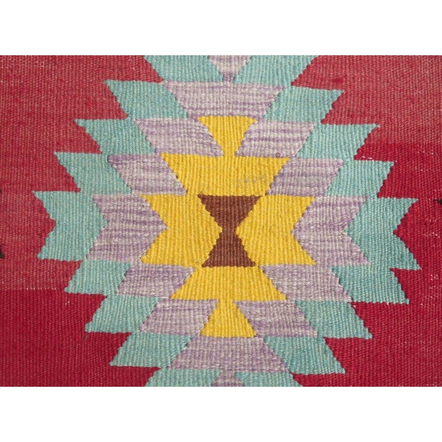 Vintage Turkish Kilim Rug - 45" X 100" For Sale In Raleigh - Image 6 of 12