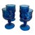 Vintage Crown Imperial Blue Liquor Cocktail Glasses by Tiara – Set of 4 For Sale