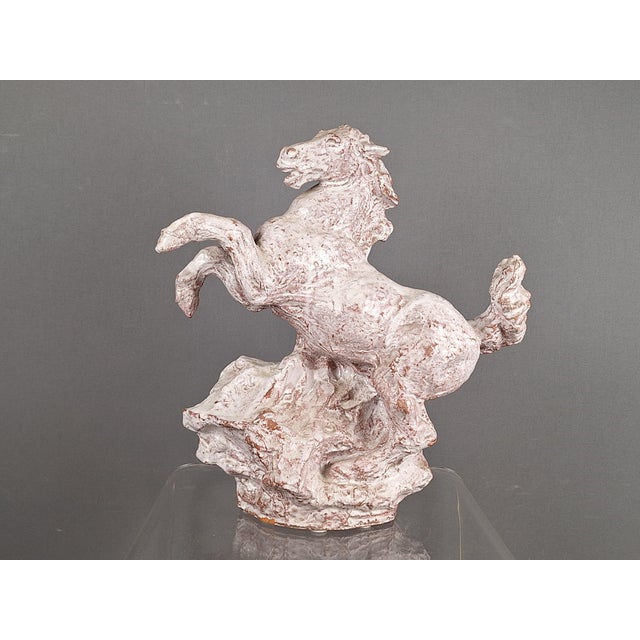 Ceramic Glazed Terracotta Horse Sculpture by Hans Gerdes, 20th Century For Sale - Image 7 of 7