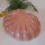 1950s Mid Century Scallop Peach Pottery Sea Shell Bowl Coastal Style For Sale - Image 5 of 9