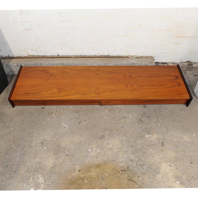 Vintage Wooden Floating Wall Console, 1960s For Sale - Image 5 of 8