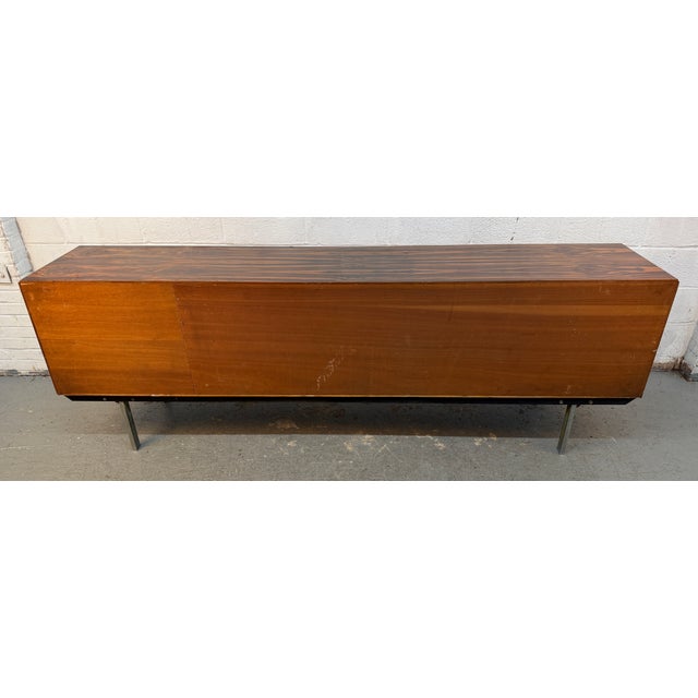 Vintage Mid-Century Modern Gabonese Ebony and Metal Sideboard For Sale - Image 13 of 17