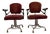Mid-Century Red Barber Chairs, Set of 2 For Sale