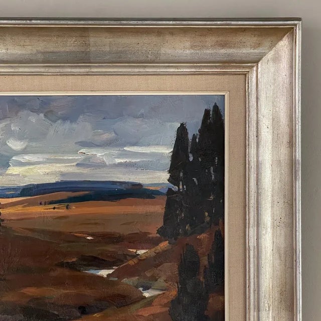 Mid 20th Century Framed Oil Painting on Panel by Lucien Hock (1899-1972) For Sale - Image 5 of 13