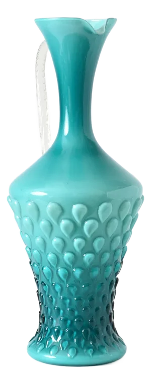 Mid-Century Italian Opaline Glass Vase from Empoli, 1960s