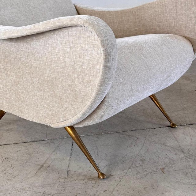 Italian Lounge Chairs attributed to Gigi Radice for Minotti, 1950s, Set of 2 For Sale - Image 10 of 17