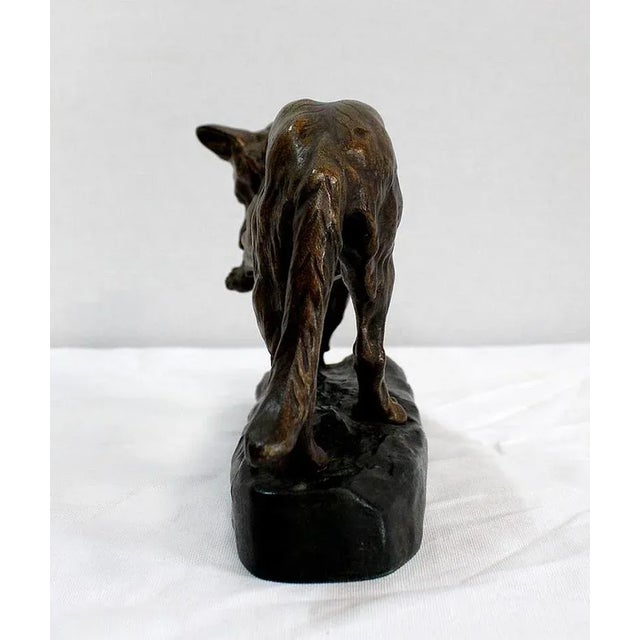 T.F. Cartier, German Shepherd Dog, Early 20th-Century, Bronze For Sale - Image 13 of 18