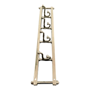 French Art Deco Coat Rack Hanger - Swivel Hooks 1940s, Chrome Plate