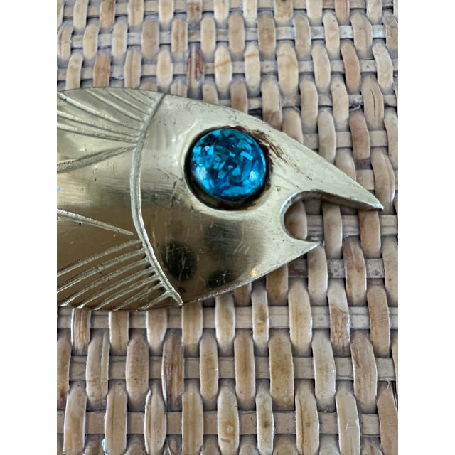 Beautiful vintage brass bottle opener. This beautiful vintage novelty is sculpted as a fish with great detailing and...