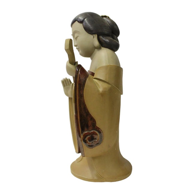 Chinese Oriental Ceramic Tong Style Lady Figure For Sale - Image 4 of 6