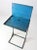 Vintage Industrial Blue Metal Standing Desk For Sale - Image 10 of 11