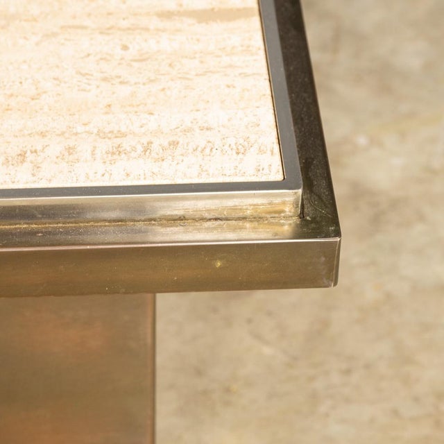 Bronze and Marble Side Tables from Belgo Chrom / Dewulf Selection, 1970s, Set of 2 For Sale - Image 18 of 18