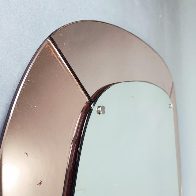 Large Mirror with Shelf, Crystal Art Design, 1950s For Sale - Image 4 of 8