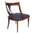 A nice 19th century walnut directory gondola chair from italy restored reupholstered. measure cm: h 76\.0 w 53 d 51.