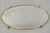 Mid 20th Century Vintage Hollywood Regency Gold Maiden Bust Oval Beveled Glass Mirror Vanity Tray For Sale - Image 5 of 13