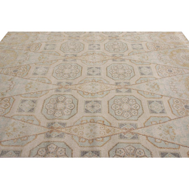 Not Yet Made - Made To Order Rug & Kilim’s Kaleidoscope Rug in Cream and Blue , 5x8 For Sale - Image 5 of 7